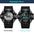 HONHX Men Digital Electronic Watch Luminous Waterproof Date Week Time Display Sports Watches. 