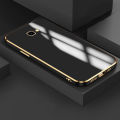 For Samsung Galaxy J4 Plus Back Cover Luxury 6D Plating Soft Case Camera Lens Protection Square Frame Silicone Glossy Shockproof Mobile Phone Cases. 