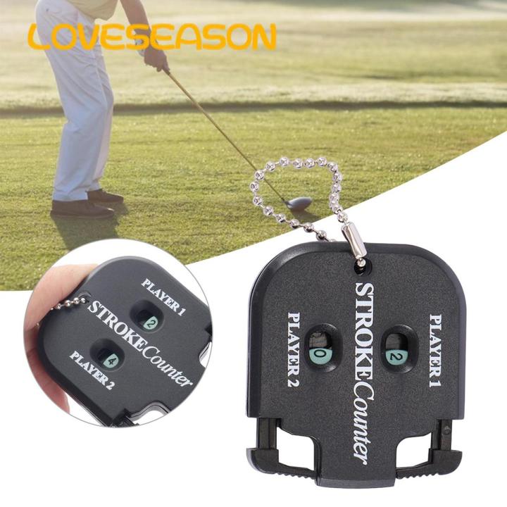 Golf Score Counter Golf Scorer Mini Handy Shot Count Stroke Putt Score Counter 2 Digits Keeper Key Chain Training Accessories Digital Golf Scorecard