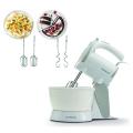 Kenwood Stand Mixer Hand Mixer (Electric Whisk) 300W With 2.4L Rotary Bowl, 5 Speeds + Turbo Button, Twin Stainless Steel Kneader And Beater For Mixing, Whipping, Whisking, Kneading Hmp22.000Wh White. 