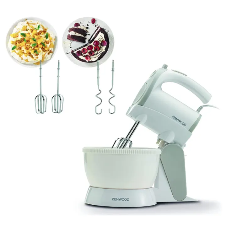 Kenwood%20Stand%20Mixer%20Hand%20Mixer%20(Electric%20Whisk)%20300W%20With%202.4L%20Rotary%20Bowl,%205%20Speeds%20+%20Turbo%20Button,%20Twin%20Stainless%20Steel%20Kneader%20And%20Beater%20For%20Mixing,%20Whipping,%20Whisking,%20Kneading%20Hmp22.000Wh%20White%20-%20Image%203