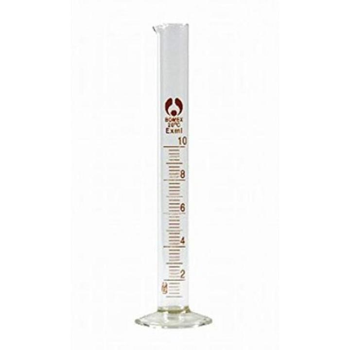 Graduated-Measuring Cylinder 10ML Glass Chemistry Lab Use Laboratory ...