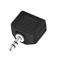 3.5mm Stereo TRS Jack Female to Dual RCA Female Connector Audio Heads, 3.5mm(1/8 Inch) TRS Splitter Adapter to Two RCA AV Interconnect AUX (2 of Pack) (Gold Plated,3.5mm Male to Two Female). 