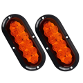 6 Inch LED Set Edge Light Tail Lights Tail Light Turn Signal Light Brake Light Car Accessories As Shown. 