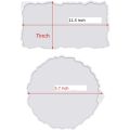 2 Pieces Tray Silicone Mold Kit Irregular Epoxy Resin Tray Molds for DIY Crafts (Rectangle+Round). 