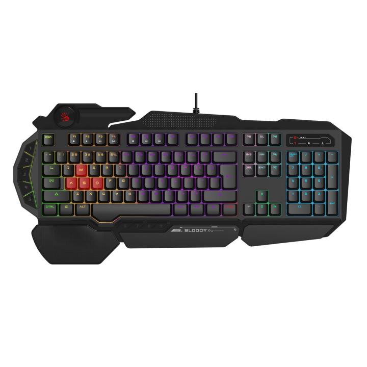 Bloody B310N Neon Gaming Keyboard - 1000Hz Report Rate - Double-Shot Injection - Neon Backlit - Screw Enhanced Space-Bar