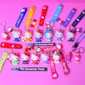 Hello kitty keychain (multiple variants) - soft pvc keychain for kids (girls and boys) - bag hanging accessories / keyring. 