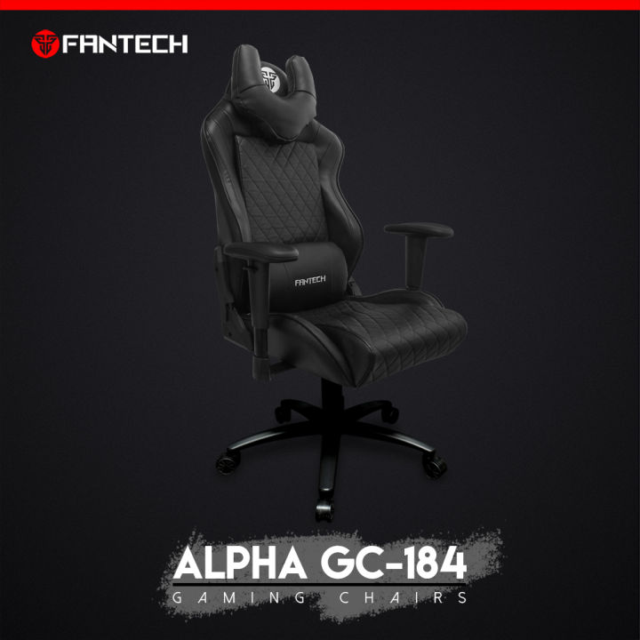 FANTECH%20ALPHA%20GC-184%20Gaming%20Chair%20With%204%20Hydraulic%20Piston%20Perfectly%20Ergonomic%20Wider%202D%20Armrests%20Textured%20Leather%20Design%20U-Shaped%20Neck%20Pillow%20-%20Image%204