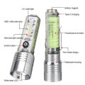 New 520A Multifunctional Zoomable Flashlight Wind Fire Torch Rechargeable USB, Powerful Torches High Lumen Super Bright 30W LED, 8 Modes, IP65 Waterproof, Portable Emergency Flashlight for Camping, Dog Walking, Power Outage. 