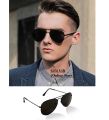 Black Aviator Sunglasses For Boys & Girls Metal Frame Sunglasses. 