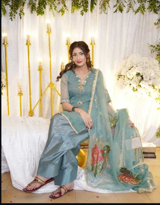 2%20Pc%20Fancy%20unstitched%20Organza%20Dress%20for%20Girls%20%E2%80%93%20Handwork,%20Adda%20Work,%20Zaari%20Sequence%20&%20Hand-Painted%20Dupatta%20-%20Image%202