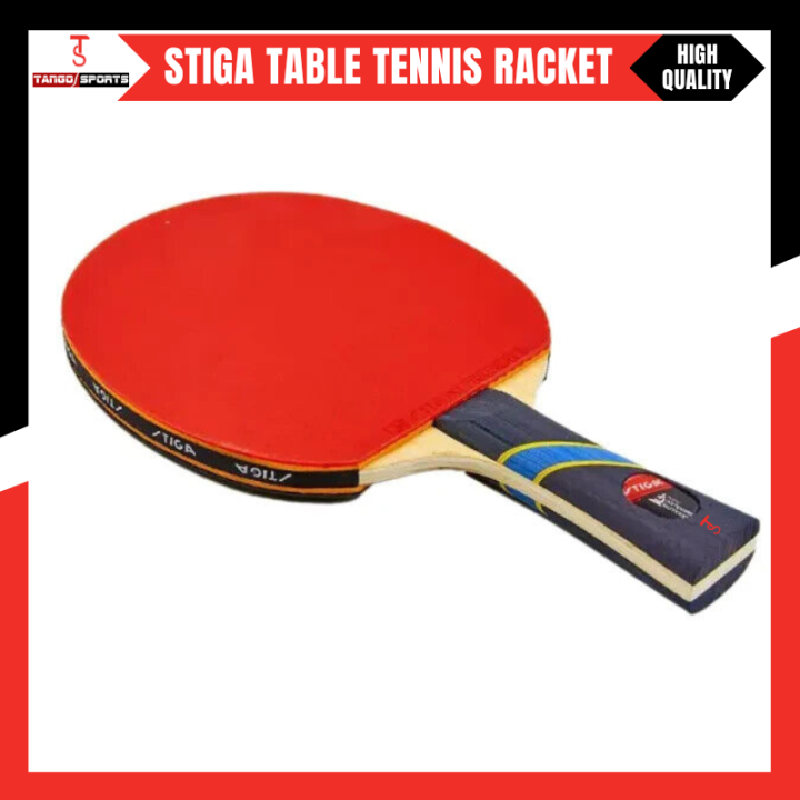 Stiga 4  Star Table Tennis Racket Premium Quality - Black n Red | STIGA 4-Star Table Tennis Racket – Premium Quality Paddle for Precision & Control