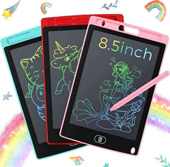 LCD Writing Tablet Electronic Slate E-writer Digital Memo Pad Erasable Writing Board Learning Toys And Gadgets For Educational And Daily Life Routine Notebook Purpose - 10 Inch & 8.5 Inch
