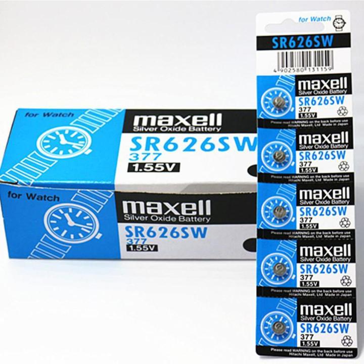 5 Pcs Button Watch Cell SR626SW 1.55v 377| Shopikbuzz