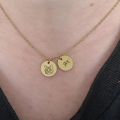 Personalized Pet Photo Disc Necklace For Women Tiny Cat dog Name Pendant Necklaces Custom Animal 316L Stainless Steel Jewelry. 