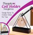 Anti-Scald Mosquito Coil Holder With Tray Creative Wrought Iron Triangular Shape Mosquito Repellent Incense Rack Home Decor Tool. 