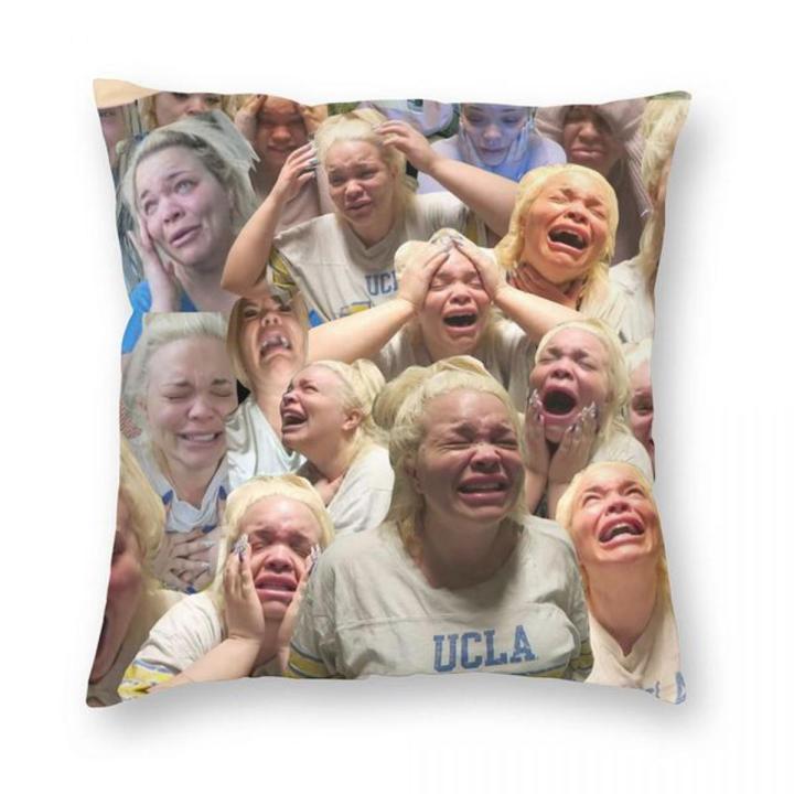 Trisha Paytas Crying Square Bedroom Sofa Anime Bed Fashion Pillowcase