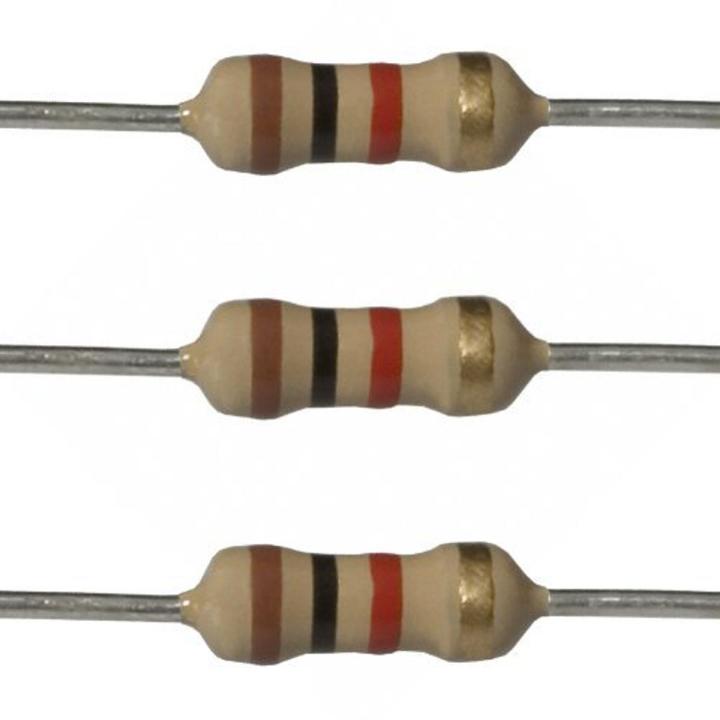 12 Pcs 1K Ω Ohm 1/4 Watt Through Hole Resistor | 1k Ohm Resistance | ±5%