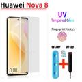 Huawei Nova 8 UV Tempered Glass Screen Protector Full Curved Protector Nano Liquid For nova 8. 