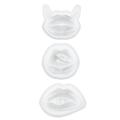3 PCS Lips Resin Mold Resin Art Molds Ornament Silicone UV Epoxy Casting Molds B. 