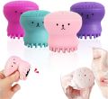 Facial Cleanser, Small Octopus Facial Cleansing Brush, Silicone Facial Sponge Cleanser, Face Skin Cleaning Tool. 