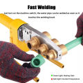 High Quality 220V 600W Temperature Controlled Automatic Heating PPR PE PP Meter Tube Pipe Welding Machine + 3 Heads Kits Instrument With Box. 