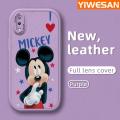 YIWESAN For VIVO Y97 Case Fashion Cartoon Mickey New Design Leather Soft Back Cover Camera Thin Protection Cases Shockproof Casing. 