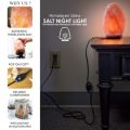 Himalayan Glow Night Lamp, Pink Salt Neem Wood Base Lamp Light. 