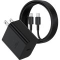 Original Samsung 45W Charger Super Fast Charging 2.0 Travel Adapter (PD 3.0 PPS Max) 25W TYPE-C Charger with USB TYPE-C to TYPE-C Cable for Samsung Galaxy S25 Ultra 24Ultra 23Ultra S22Ultra Tab S4,Tab S5E,Tab S6 Lite,Tab S7 Plus,Tab S8,Ultra,Note20 Ultra,. 