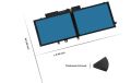 New Laptop Notebook 4 Cell  Battery For   Latitude   5490 Series  Type  GJKNX  (7.6 8550mAh 68Wh). 
