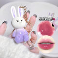 Gege bear cute color water gloss lip gloss cute bunny no-makeup keychain lip gloss lipstick matte optical. 