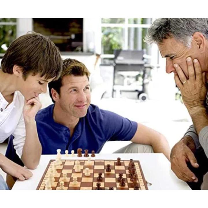 Folding Hand Crafted Wooden Chess Set Chess Board for Kids and Adults 30 x 30 cm Sold BY Fight Fitness