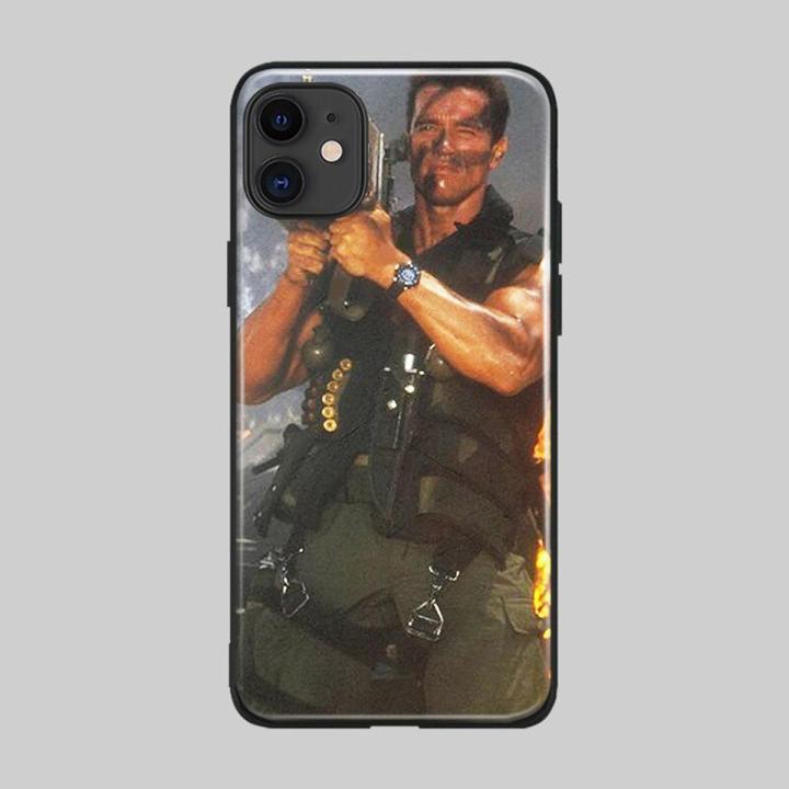 【Dislikelike】Arnold Schwarzenegger movie Commando 1985 poster soft silicone phone case cover For Apple iPhone 11 11pro 1112 mini promax