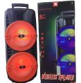 KTS 1745 Dual 8*2Inch” Portable Speaker Wireless Speaker Bluetooth Speaker With Wired Mic & Remote Control/Supports Bluetooth,SD,Card,USB,FM/Easy Pairing With Your Smartphone, Tab, or Other Bluetooth Devices,Used HomeTheatre, Audio Player. 