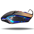Light breathing high quality gaming mouse 3200 dpi with 6 programmable buttons - usb wired with side buttons -  metallic body - for pc, laptop - high sensitivity gaming mouse. 