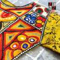 Pakistani Sindhi 2 Pc Stitched Dress Shirt (Crafted with Embroidery & Sequins)+ Trouser  for Girls 5-16 Years by Zenz Online Store. 