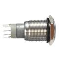 Car Auto Angel Eye Momentary Stainless Steel Metal Push Button Flat Top Switch. 
