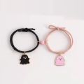 Ghost Magnetic Bracelet – 2pcs/pair Adjustable Couple Bracelet Ghost Charm Pendant friendship for girl & woman. 