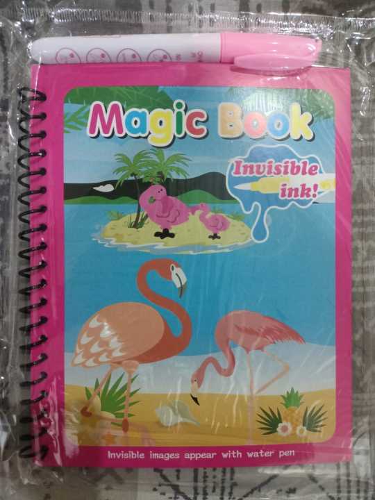Reusable Magic Water Quick Dry Book Water Coloring Book Doodle with Magic Pen Painting Board for Children Education Drawing Pad (Random Design & Assorted Color) (Multi Color, 4)