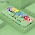 Hontinga for OPPO Reno2 F Case Cartoon Cute Monster Side Design Back Cover Soft Square Edge Liquid Silicone Phone Cases. 