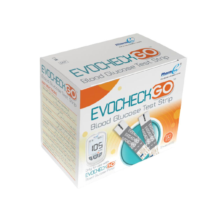 PHARMEVO - Evocheck GO Strips used to measure blood glucose