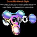zinc alloy Fidget spinner stainless steel hand spinners  in random design for Anxiety stress relief/for playing/Thinking/Brain teaser/compact body stuffer for adults and kids (ONLY 1 PIECE). 