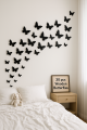 30-Piece Wooden Butterfly Wall Stickers – Peel & Stick Reusable Black Butterflies for Nursery, Bedroom, Classroom Decor – Natural Eco-Friendly Wall Art for Kids, Teens, Home Aesthetic & Party Backdrops. 
