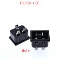 Iec 320 C20 C19 Panel Mount Plug Adapter Ac 250v 16a 3 Pins Iec Inlet Plug Power Connector Socket. 