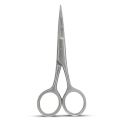 Professional Men's Barber Tool for Small Mustache, Beard Scissor, Stainless Steel Beard Trimming Scissor For Hair Care Grooming Tool, Professional Scissors Hair Cutting Scissor - Small Travel Facial Hair Scissor for Eyebrows, Nose, Moustache, Beard. 