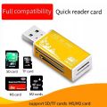 【100% Original+Free Shipping】4-in-1 Card Reader USB 20000 Multi-Function Card Reader for Memory Stick Pro Duo Micro SD/T-Flash/M2/MS for Laptop Desktop Car Speaker. 