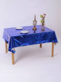 DARK BLUE COLOR SHINNY TABLE COVER ( 54 INCH X 72 INCH ). 