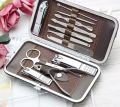 12 Piece Kit Beauty Tools Manicure Set Nail Care 12 Piece Cutter Cuticle Clipper Manicure Pedicure Kit Case Gift Set. 