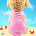 Ready Stock+Super Cheap Dog Clothes Summer 6 Colors Solid color Pet Dog Cat Shirt T-shirt Breathable Pet Vest（XS 1KG-1.5KG）. 