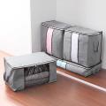 1Pc Large Capacity Non-Woven Storage Box for Clothing And Bedding Storage Semitransparent Durable Clothes Storage Boxes. 